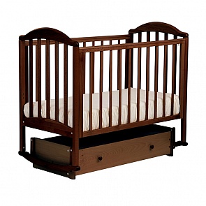 Детская кровать Лель АБ 17.4 Люкс маятниковая универсальная, орех темный 35 (Лель, LIEL_АБ 17.4)